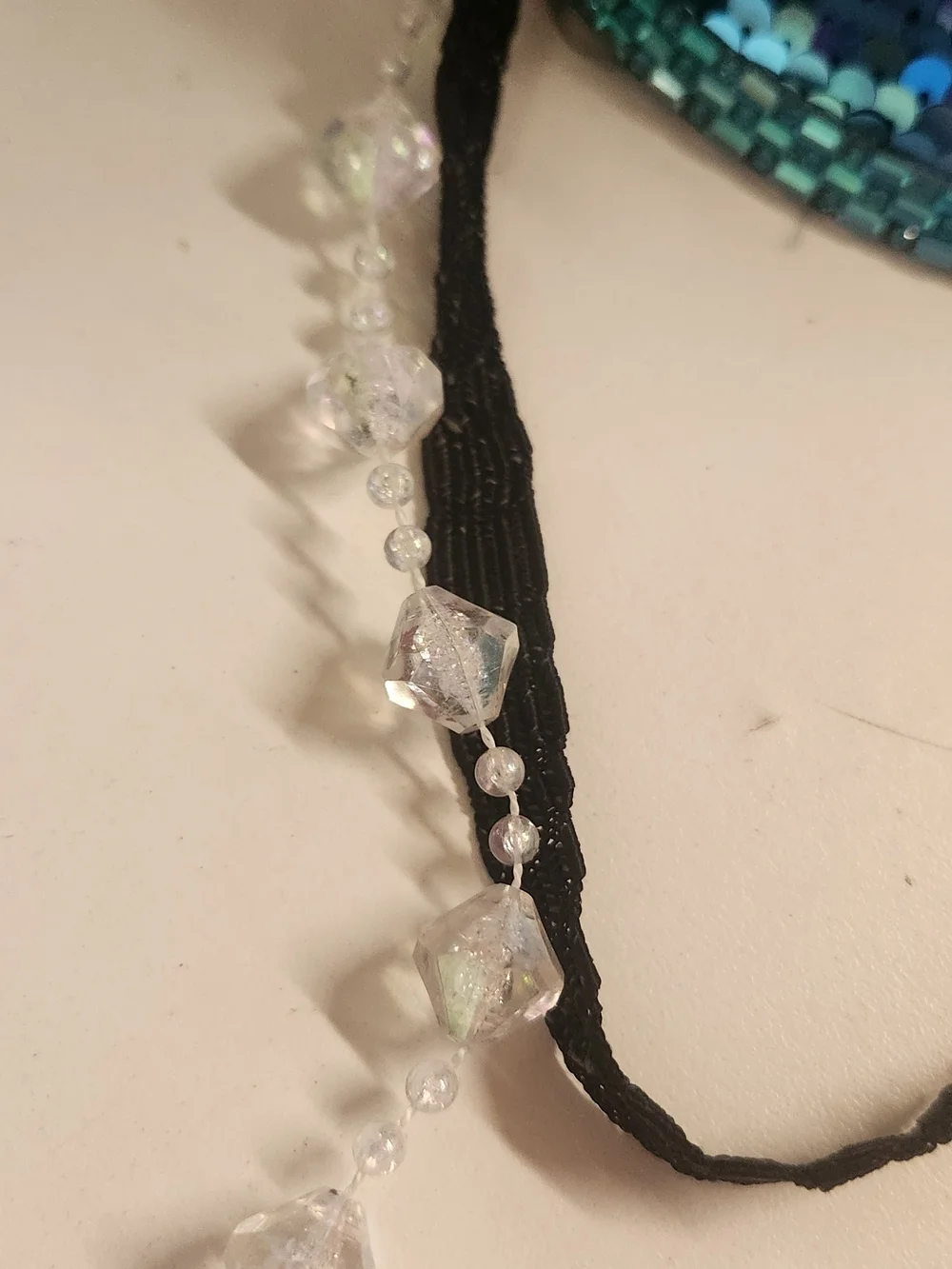 Source Unknown Turquoise Sequin Mermaid Shell Hat with Pink Accents